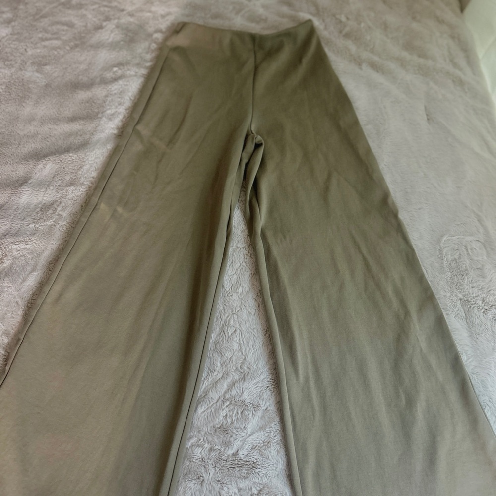 Future Collective olive green wide leg pants